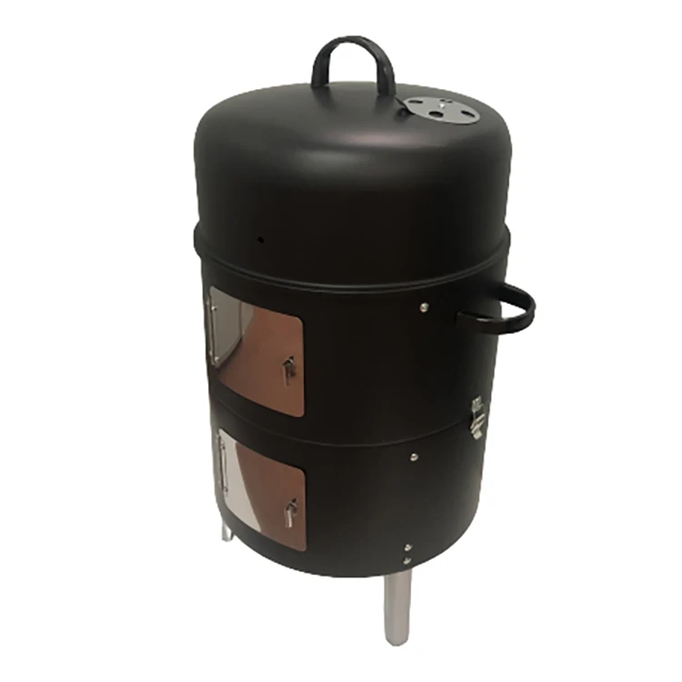 Круглый 16 дюймов портативная Паровая Древесный уголь барбекю гриль газа
