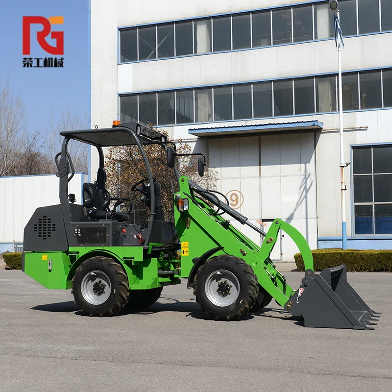 Многофункциональный мини-фронтальный погрузчик 4Wd с открытой кабиной
