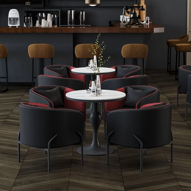 9 Modern reception negotiation tables and chairs club bar coffee shop rest area sofa card seat combination restaurant furniture