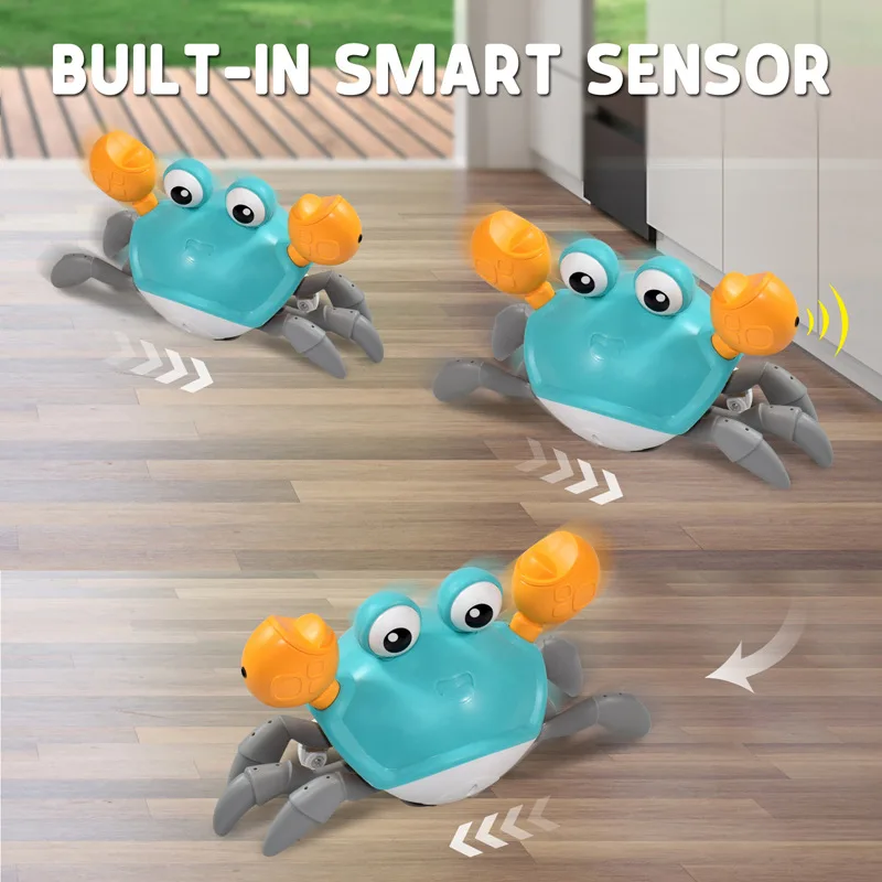 New Hot Baby Crawling Crab Crawling Crab Baby Toys Electric Sensor Crab