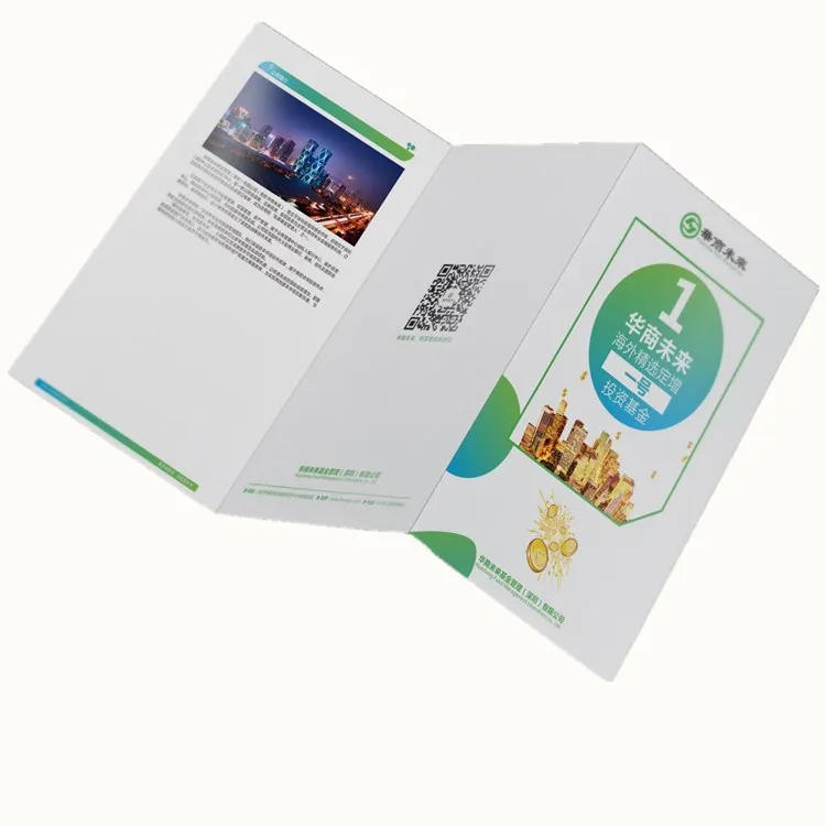 Wholesale custom printing luxury folding brochure flyer service print instruction booklet user manual