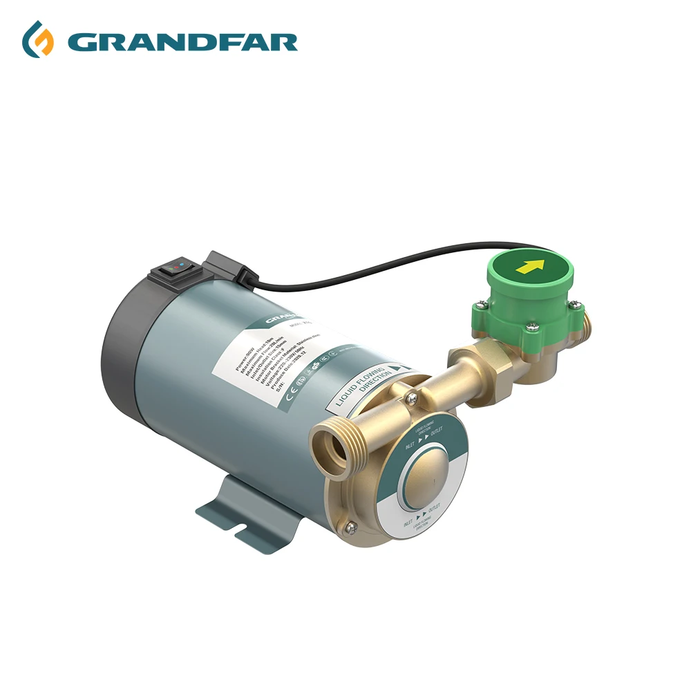GRANDFAR vfd for home bathroom circulator booster water pump 220V household mini hot water pump stainless steel booster pump