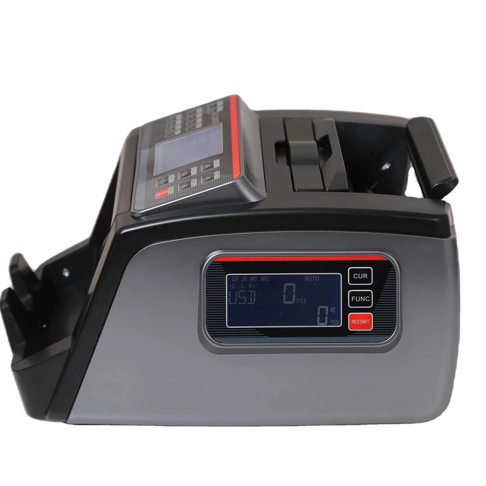 Black  Cash Counting Machine Bill Counter  Portable Multi Currency Banknote Counter 2835