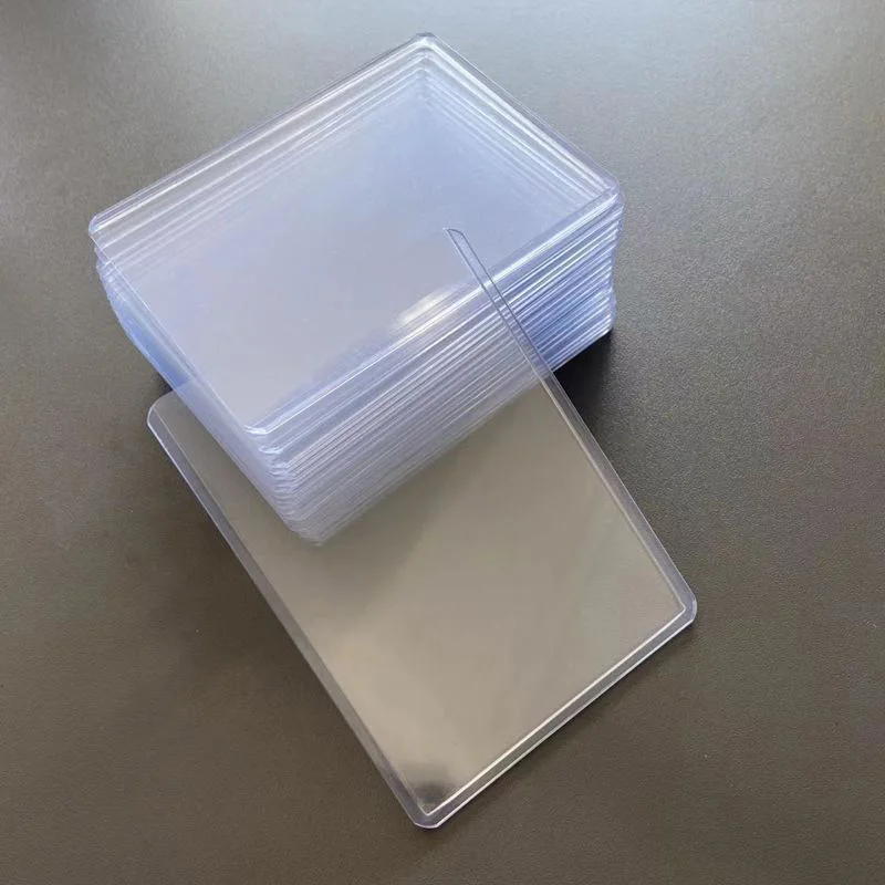 Manufacturer Sports PVC Cards Holder Sleeve 3x4 Trading Clear Card Sleeve Toploaders with Protective Film