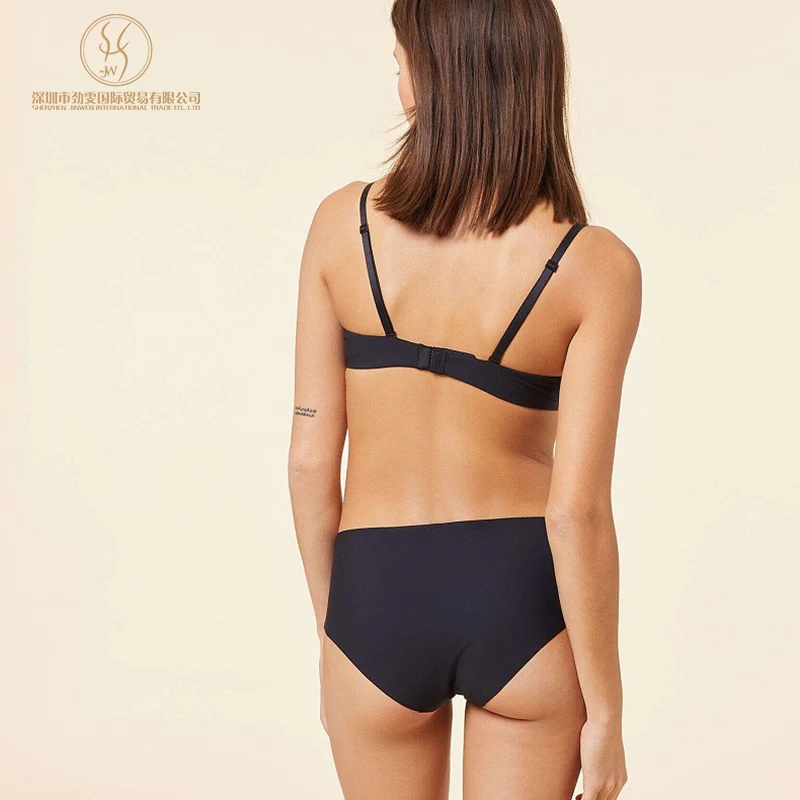 Custom Femmes Soutien Gorge Son Bonnie Seamless Invisible Wireless Push Up Brasier Bra Set
