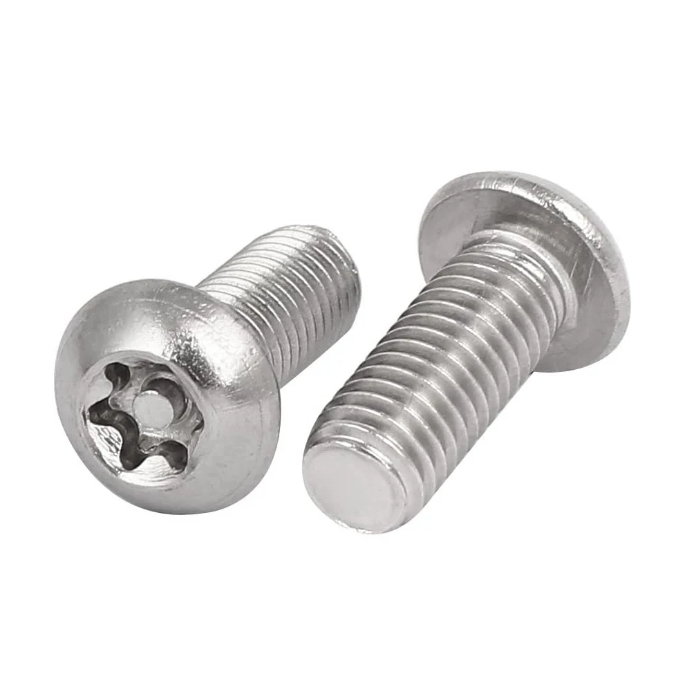 Made in China Pan Head torx pillar  machine security screw Inside plum flower belt pillar type anti-theft Round torx screw