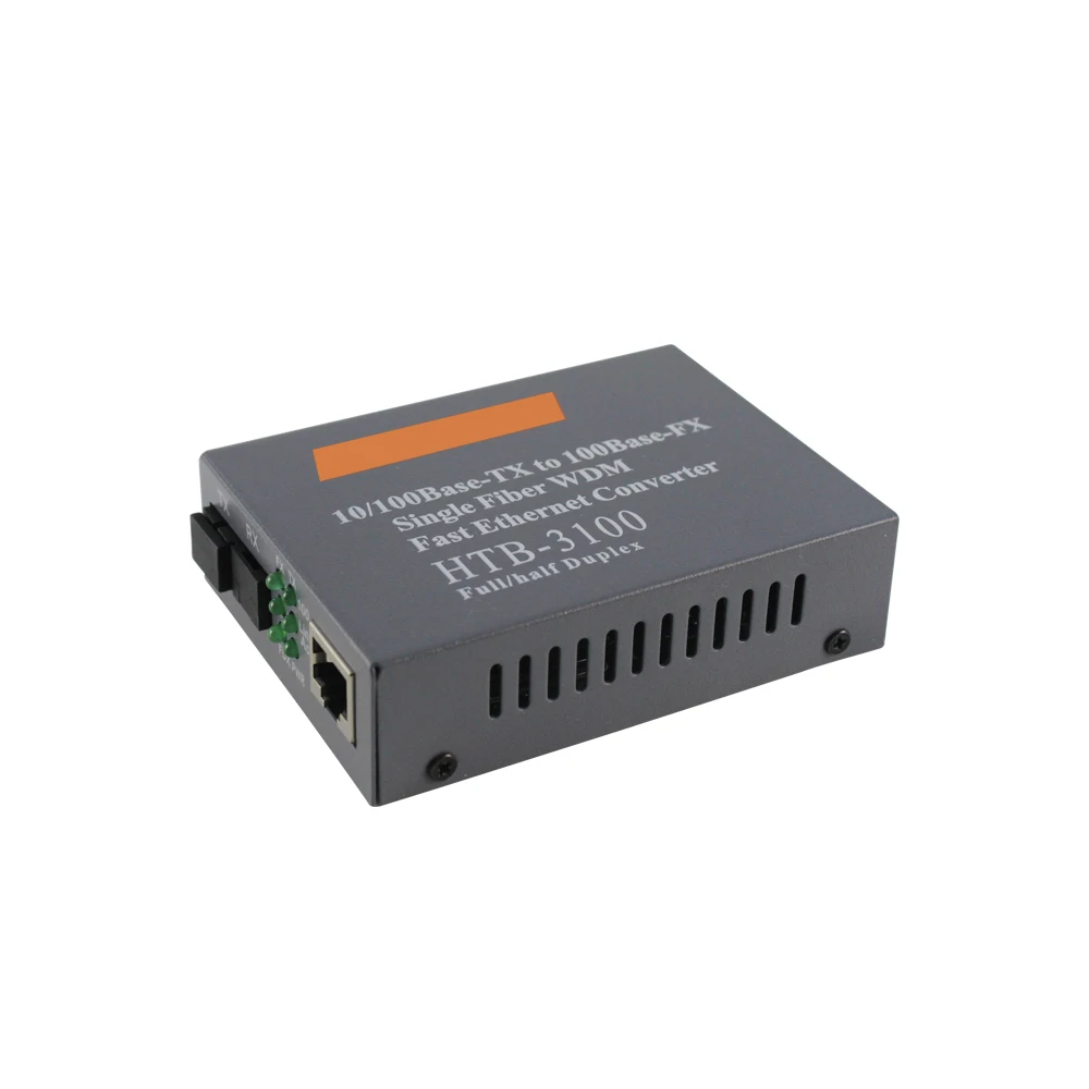  Оптовая торговля OEM FTTH HTB-3100 оптоволоконный медиа-конвертер одиночный