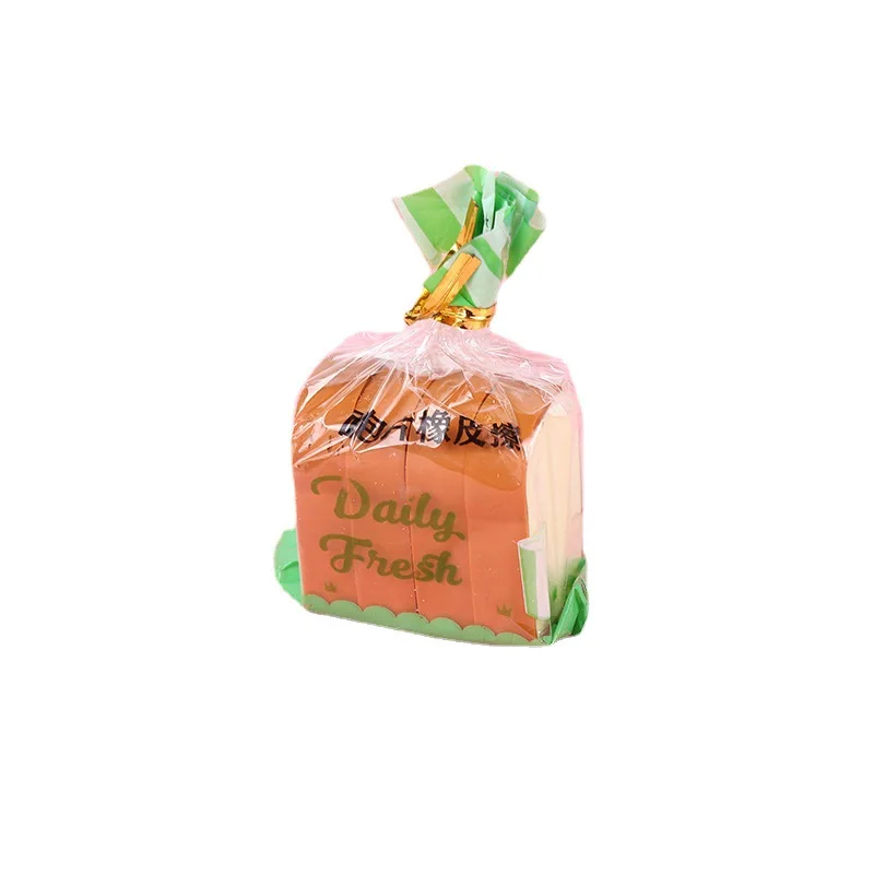 School Wholesale Bread Pencil Eraser freebie Goods Cute Creative Soft Earsers For Kids