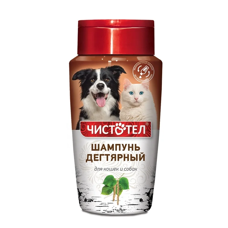Шампунь CHISTOTEL «Смола» 220 мл, шампунь для домашних животных высокого качества для кошек и собак