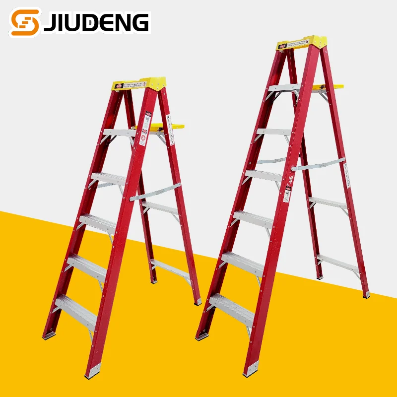 Escalera de tijeras escalera de vidrio y acero escalera de fibra de vidrio escalera de aislamiento termico 3 пирога 4 пирога 5 пирогов