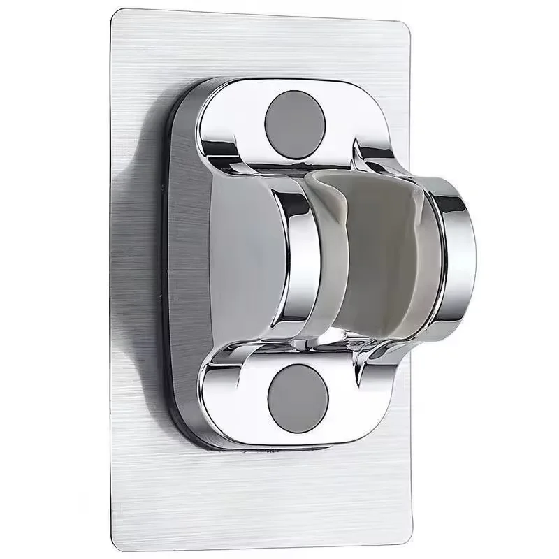 Self-Adhesive Hotels Wall-Mounted Adjustable Shower Head Holder No Drilling Required Convenient Bathroom Faucet Accessory