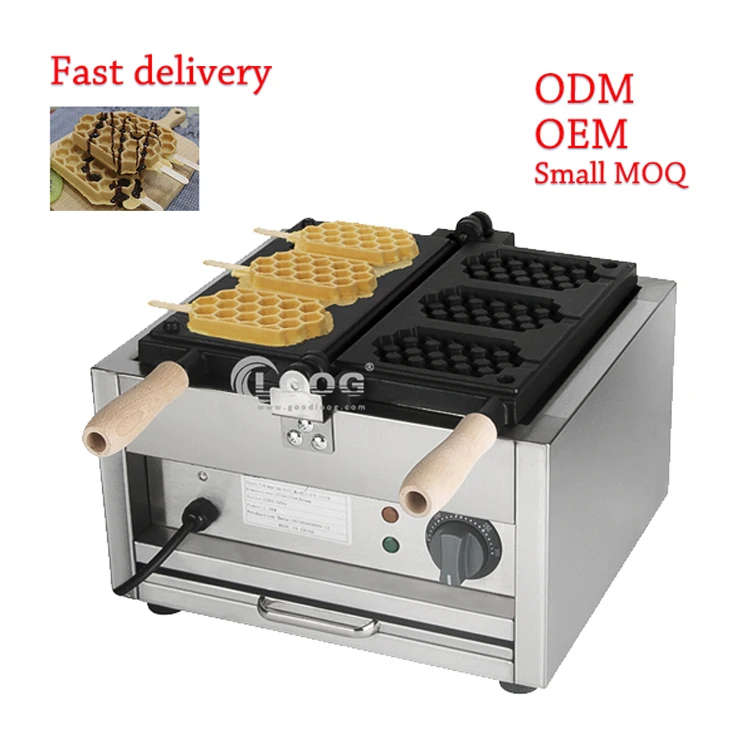 Commercial Kitchen Equipment Manufacturer Electric Waffle Stick Baker Machine Honeycomb Shaped Waffle Maker