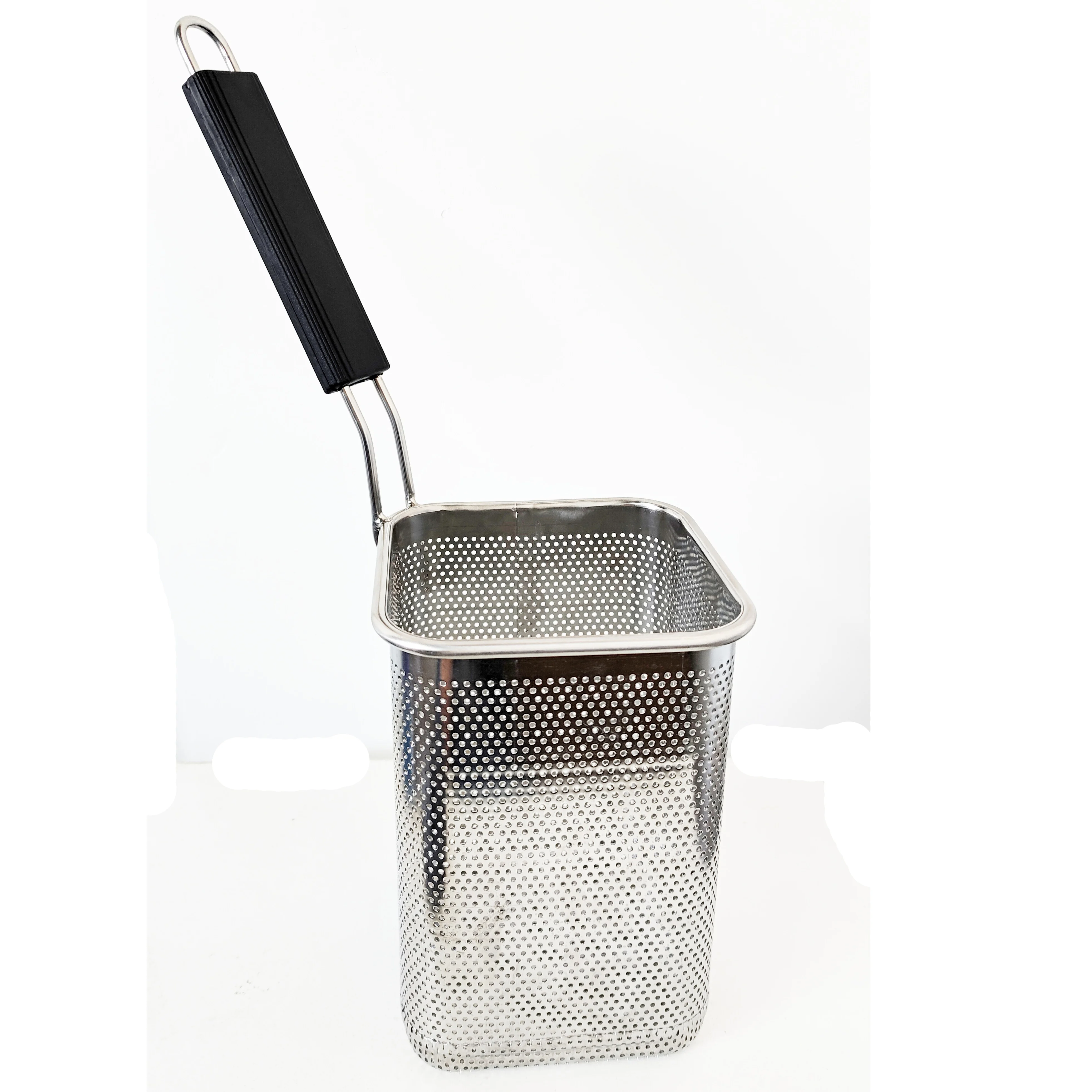 Commercial Stainless Steel Deep Strainer  Pasta Noodles Basket with Fine Mesh for Pasta Cooker