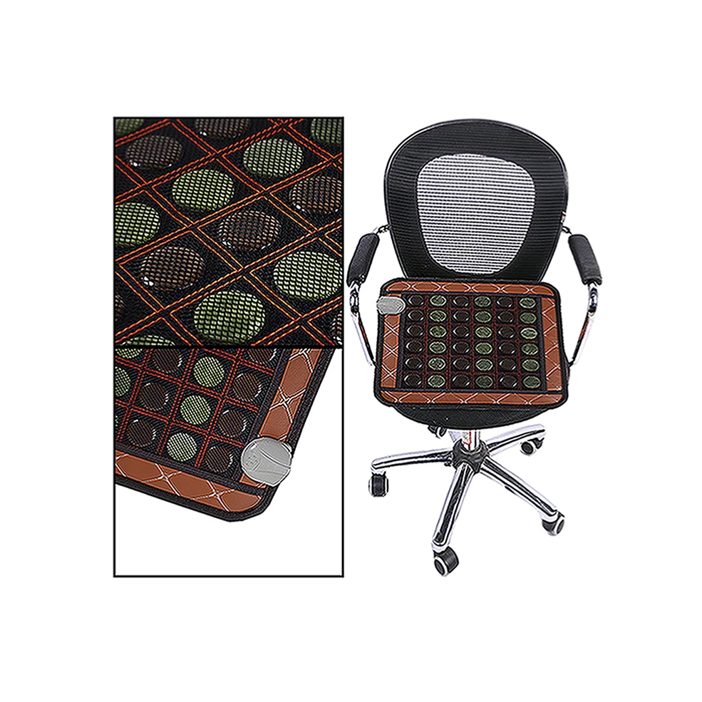 Factory wholesale high quality finger massage for car seat electric heating jade cushion