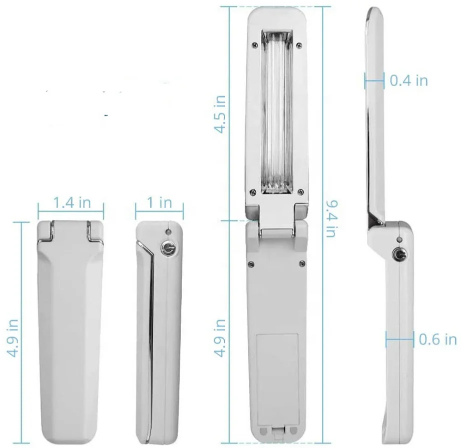 
Handheld folding portable uv light ultraviolet sanitizer wand 