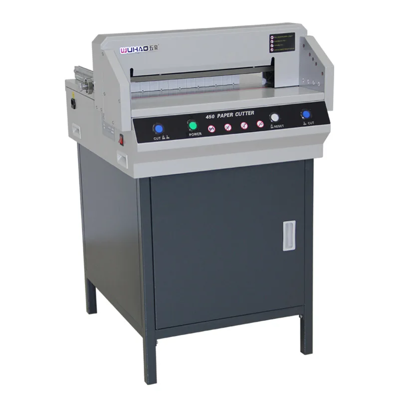 Wuhao 450mm 450V+ electric precise paper cutting machine paper cutter