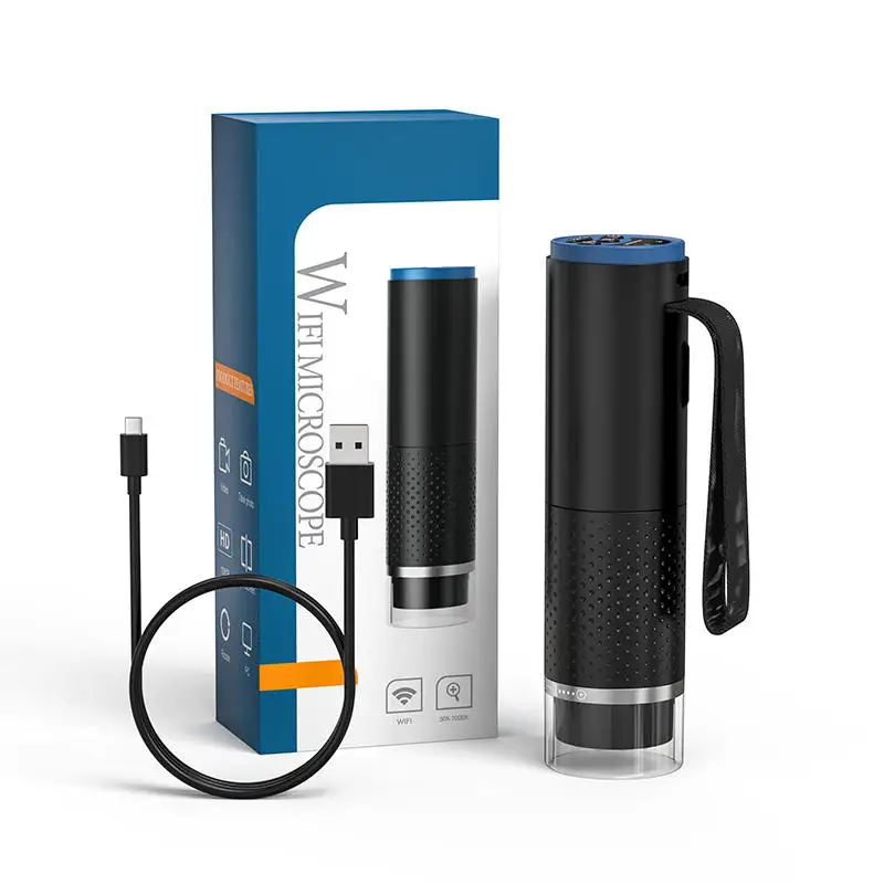 New mini handheld 2MP 1920x1080 WiFi microscpio Wireless Digital USB Microscope 1000X Portable WiFi Magnification without Stand