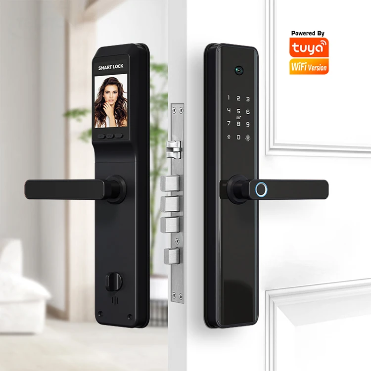 Goking security biometric fingerprint lock tuya keyless entry door rfid access control key card smart hotel home door lock