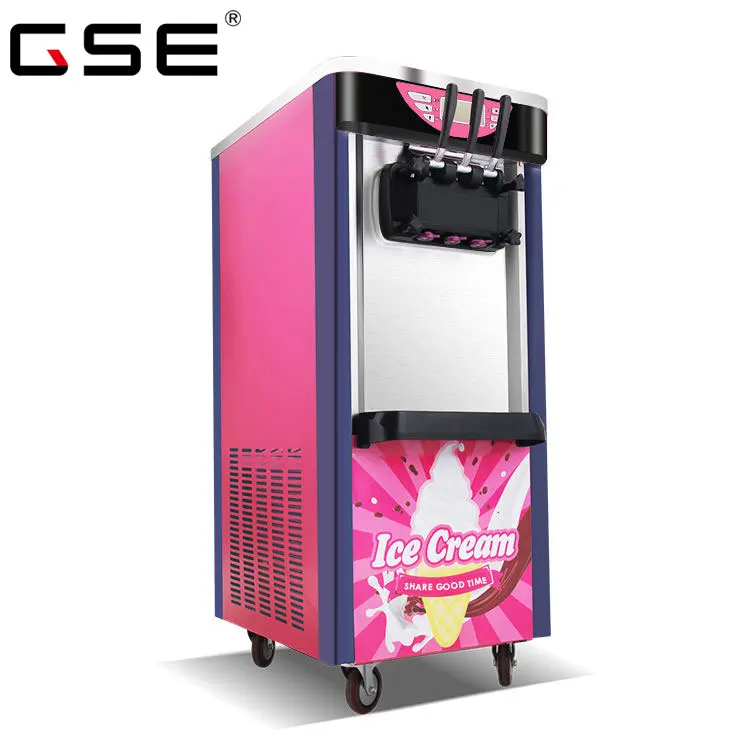 Commercial floor standing soft serve 3 flavor used soft ice cream making vending machine model BJ188C