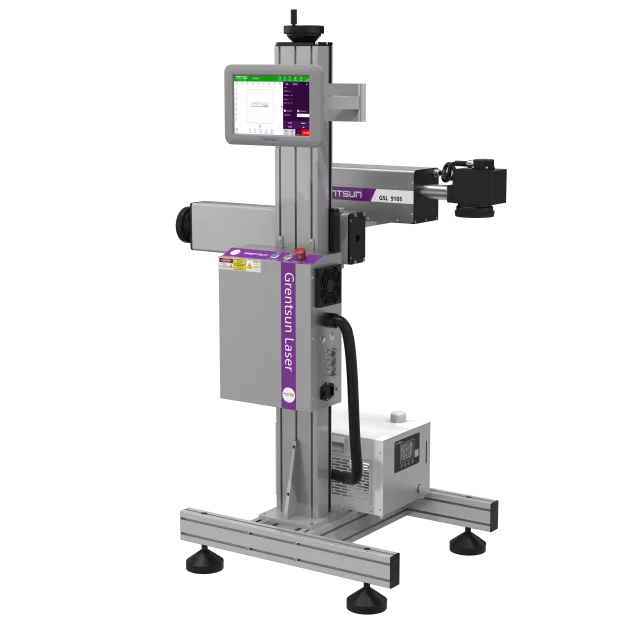 Free Ship 5W UV Laser Marking Machine Plastic Film Bag Cables Wires Laser Coding Printer for Filling Capping Packing Machine