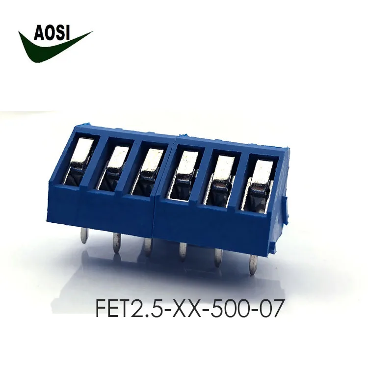  6 полюсов FET2.5-XX-500-07 Pcb Клеммная колодка 5 0