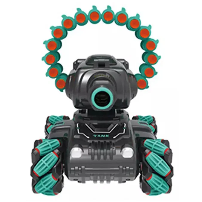 New Trend Stunt Car Infrared Laser Targeting Water Bomb Rc Tank Toy 2.4g Dual Remote Control 360 Degree Rotation Gesture Rc Car