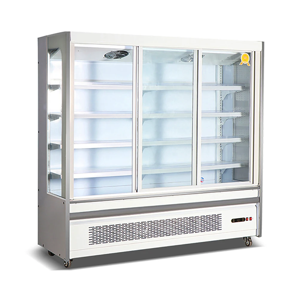 refrigerated topping display cabinet supermarket freezer air curtain refrigerator vertical freezer