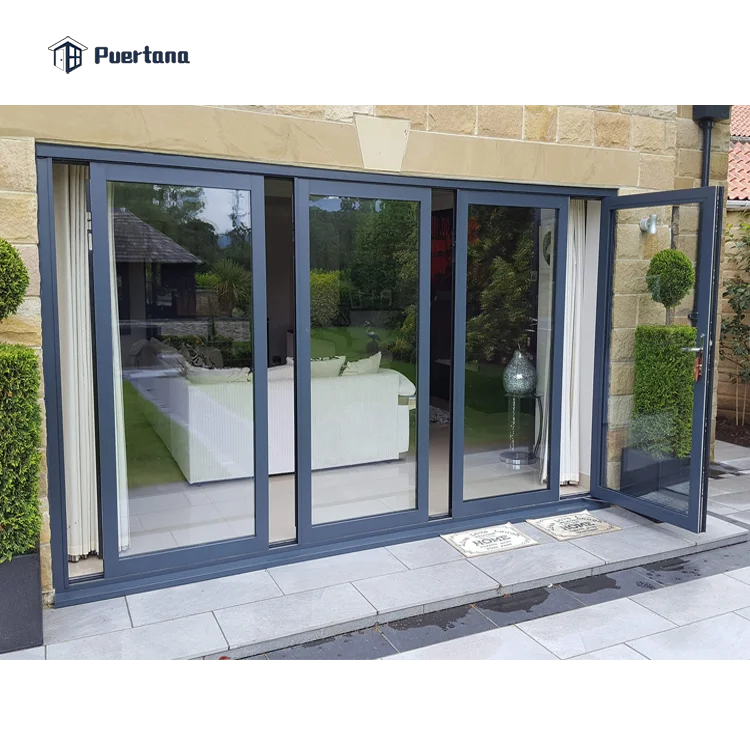 Exterior Aluminium Swing Bi-folding Door Sliding Turn Pivot & Stacking Door Panoramic Patio Door