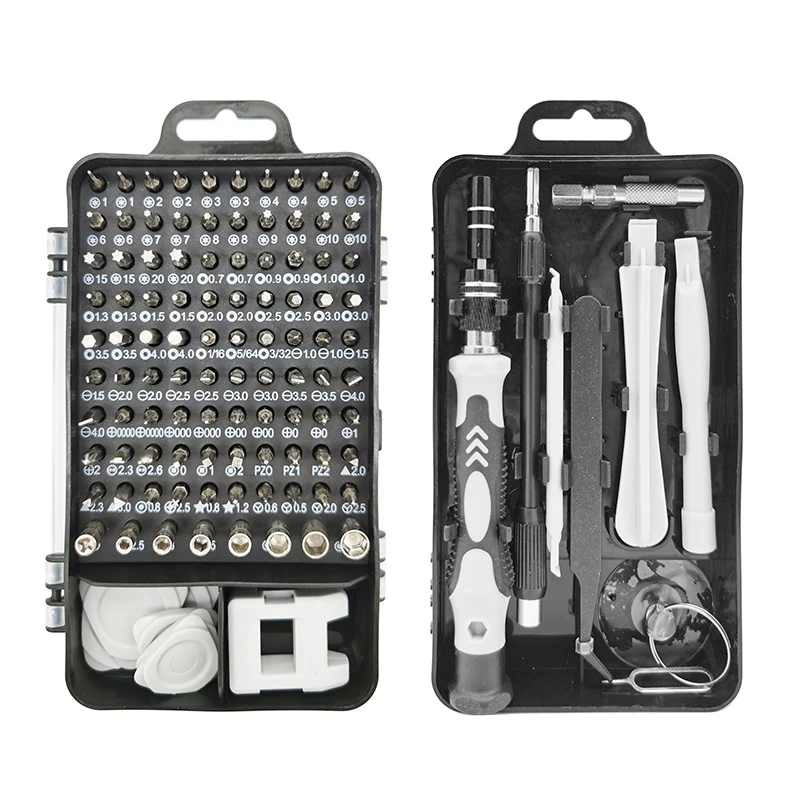 115-In-1 professional custom mobile tools phone repair Hand Tools Kits screwdriver bits set precision insulation screwdriver set