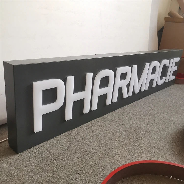Illuminated Signage Light Boxs Restaurant Logo Luminous for store shop