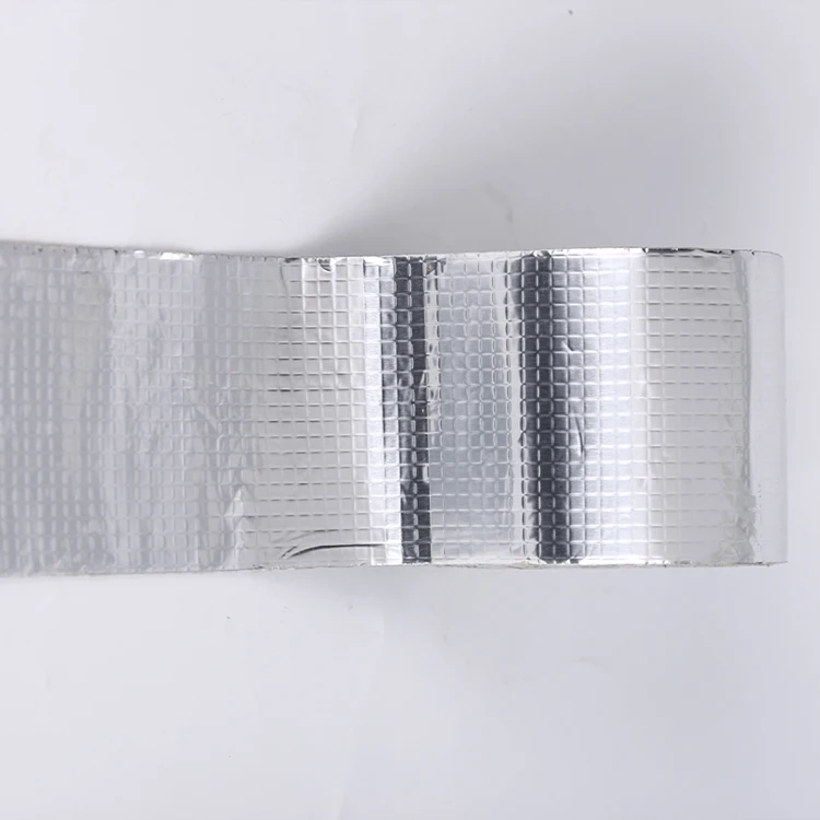 
China Famous Brand Long Life Non-curing Strong Adhesive Butyl Rubber Waterproof Tape Reinforced Aluminum Foil Repair Rubber Tape 