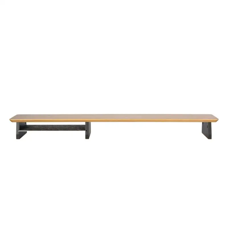 SAMD Wooden Computer Monitor Riser Walnut Shelf Office Furniture Desktop Screen Laptop Monitor Stand