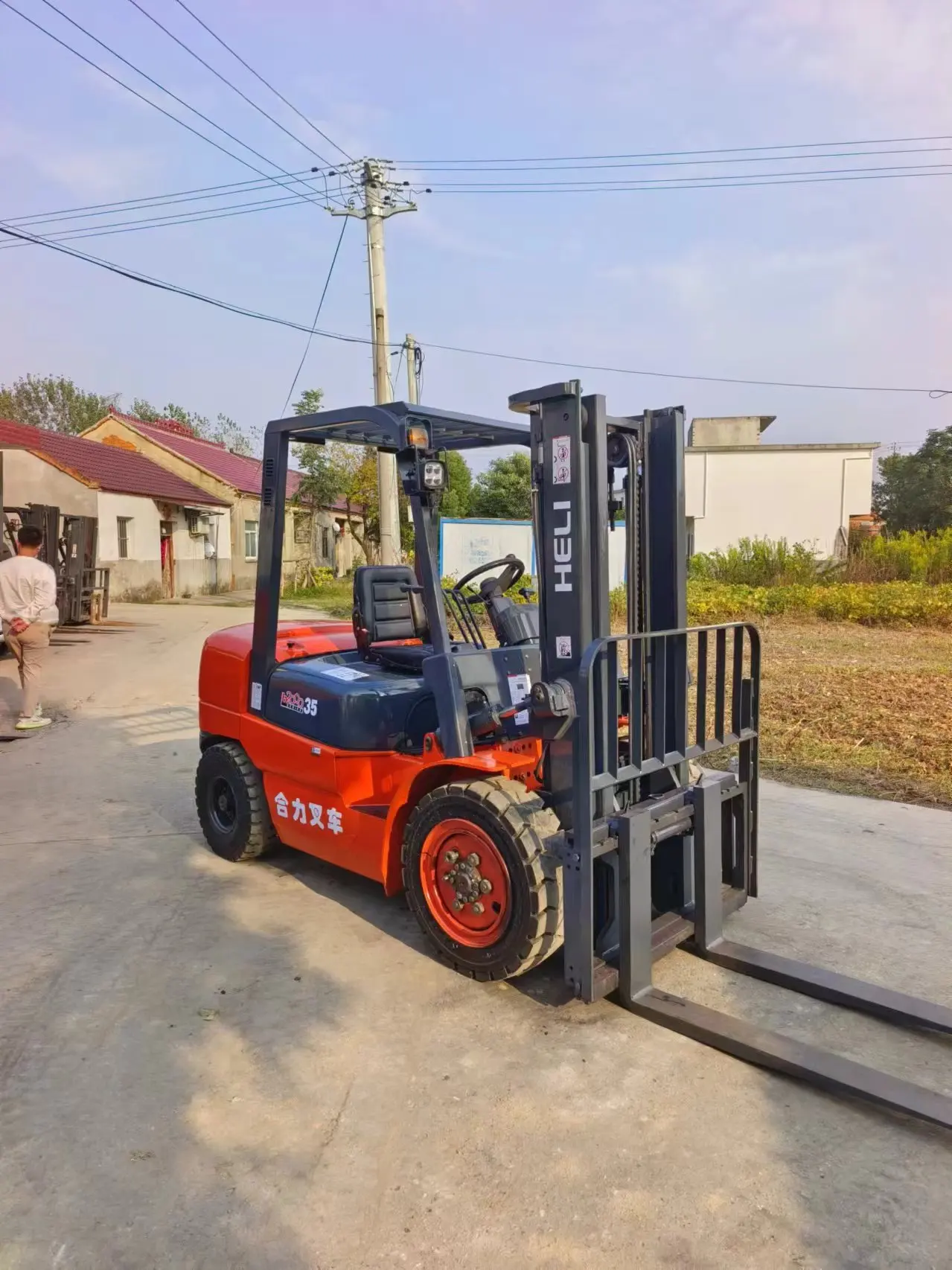 heli china Professional Manufacturer Electric Forklift 3.5 Ton 1 Ton 2 Ton 3 Ton 4 Ton Portable Forklift Electric