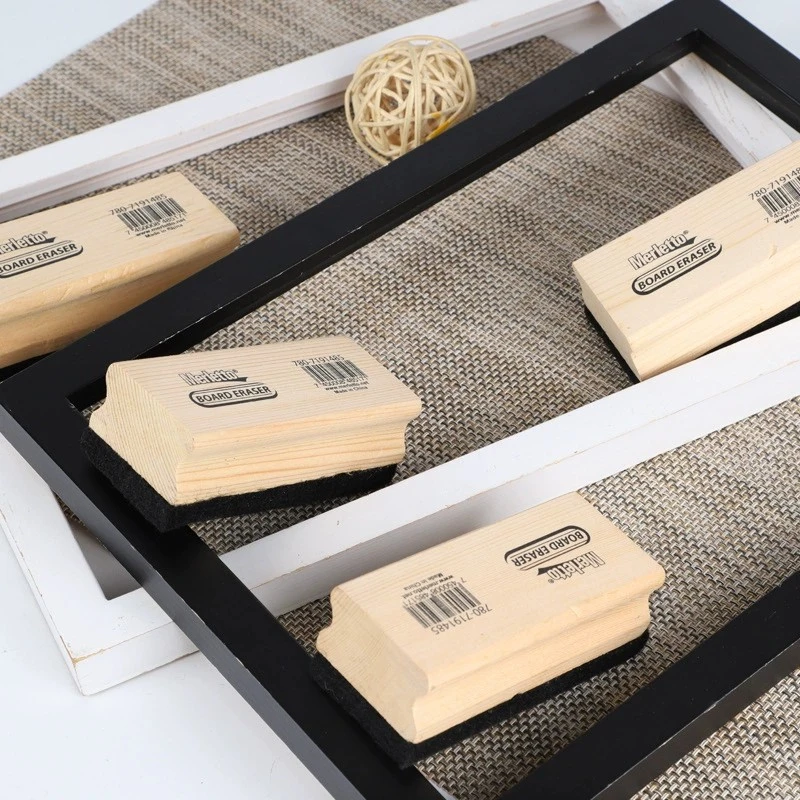 Wholesale chalkboard eraser felt chalkboard eraser felt with wood OEM customized