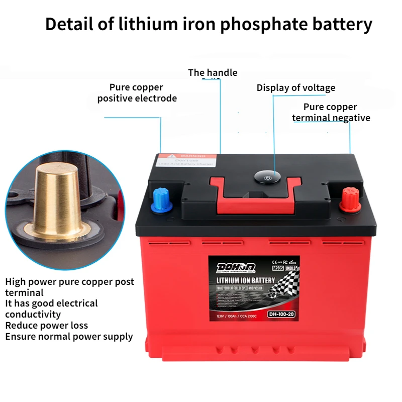 portable solar power bank station charging battery New 12V Lithium Iron Phosphate LiFePO4 Battery Built-in BMS Deep Cycle