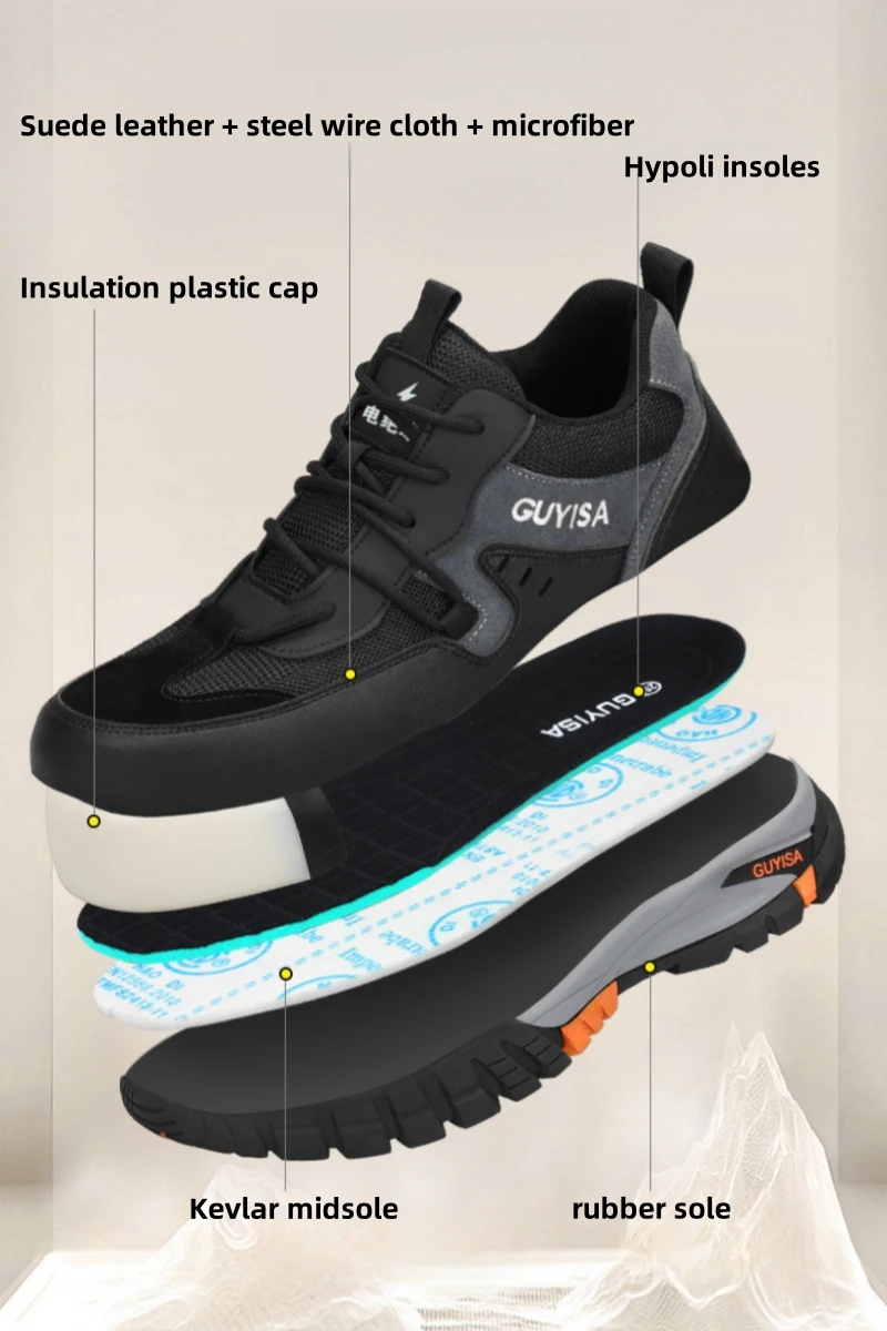 Insulated 10KV boot safety shoes Anti-puncture electrician safety work boots