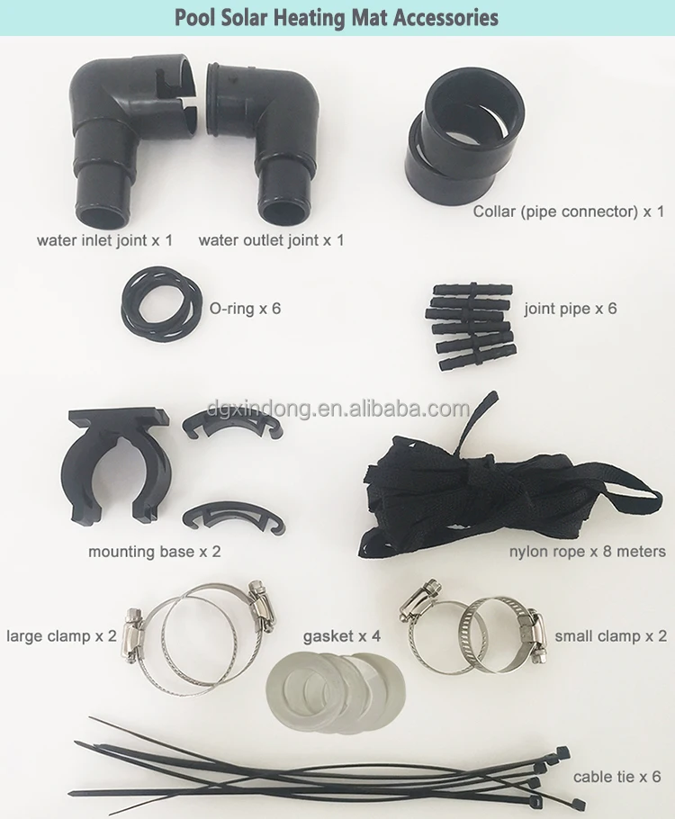 0.67 X 3M (0.75 X 3M) Solar Swimming Pool Heater Solar Matting