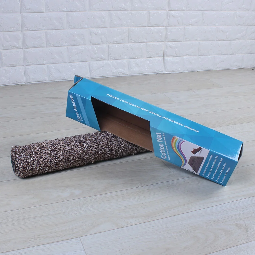 Highly Absorbent Microfiber Dog Door Mat and Pet Rug Thick Washable Area and Bath Mat Soft Chenille for Kitchen