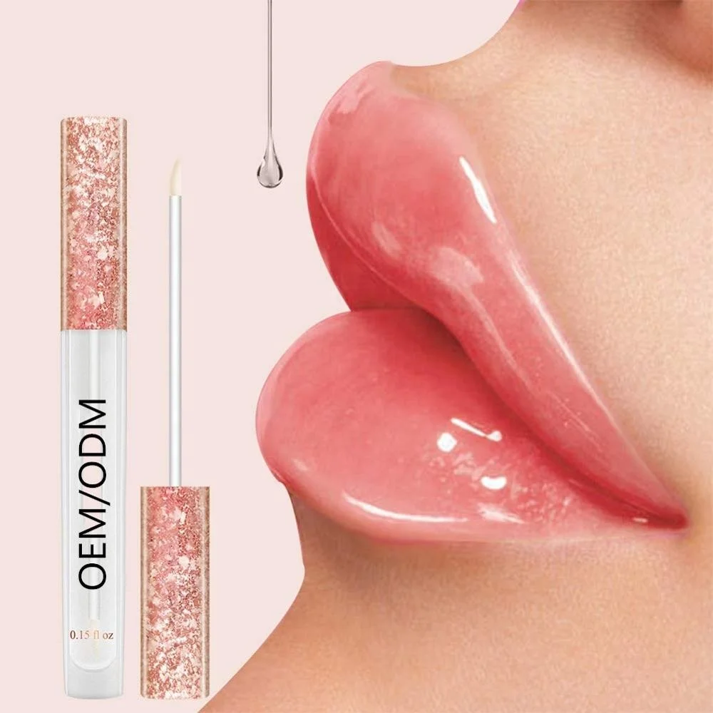 Private Label Reduce Fine Lines Lip Plump Gloss Enhancer  Lip Gloss Tube Lip Plumper