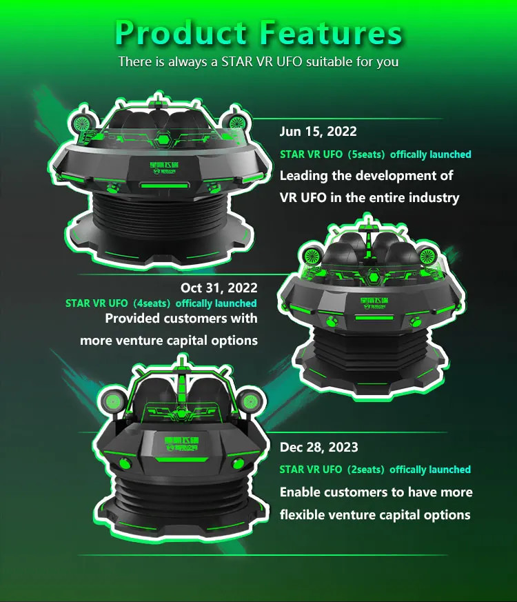 VR Star Space VR 9D Cinema Simulator UFO Two Seats Flying Theater VR Flying Simulator VR/AR/MR Entertainment Equipment