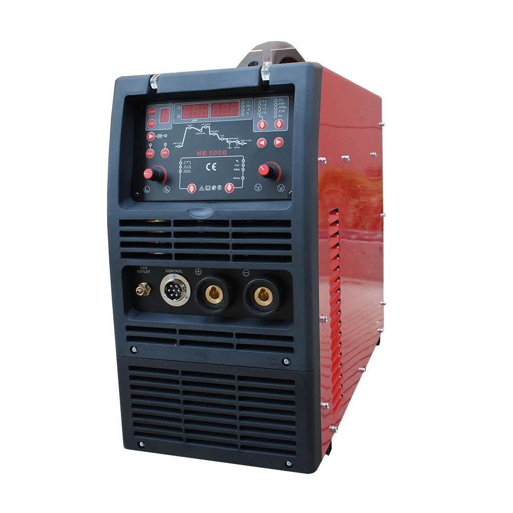 Industrial Heavy Duty Powerful NB500D 500A MIG Welders Pulse MIG Welding Machine 2T 4T Synergic MIG With 4 Rollers