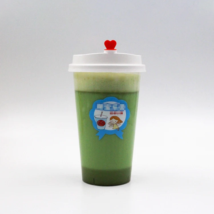 
Factory Price Low MOQ Clear Plastic Bubble Tea Cup Juice Cup with Lid 