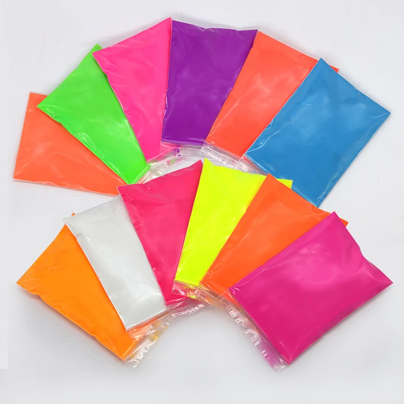 Wholesale Day Luminous Dye Pigment Fluorescent Powder Color Neon Pigment Powder
