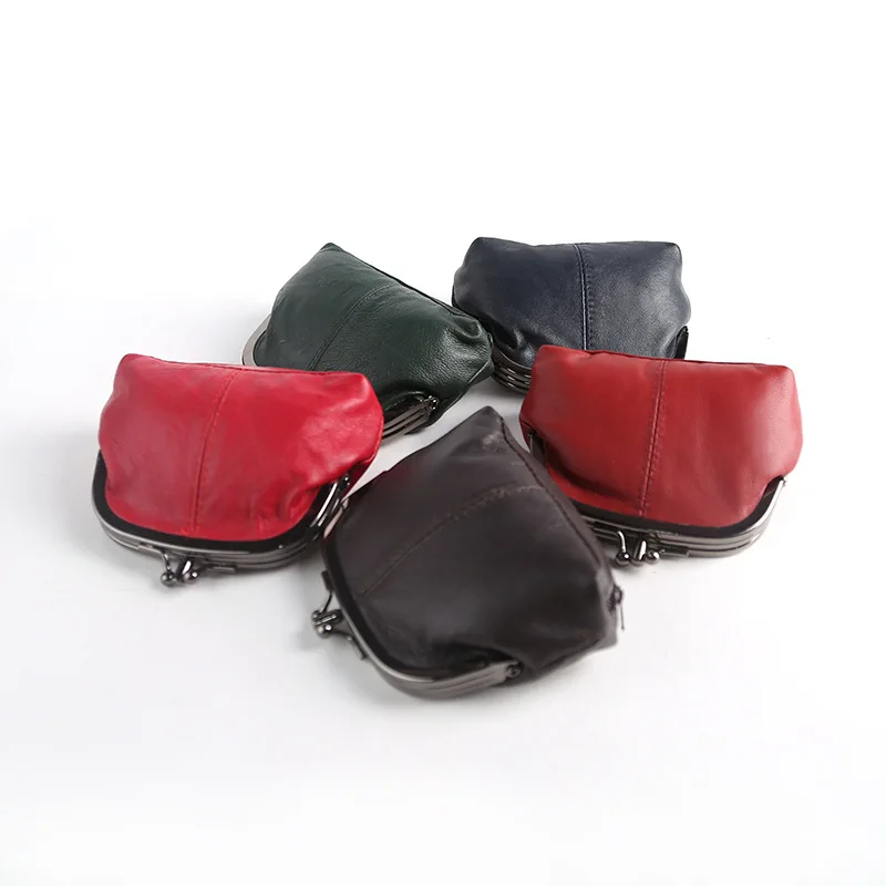 Vintage Coin Purses Coin Pouches Change Purses with Clasp Floral Clutch Purses Woman Travel Wallets Card Cash Holder OEM