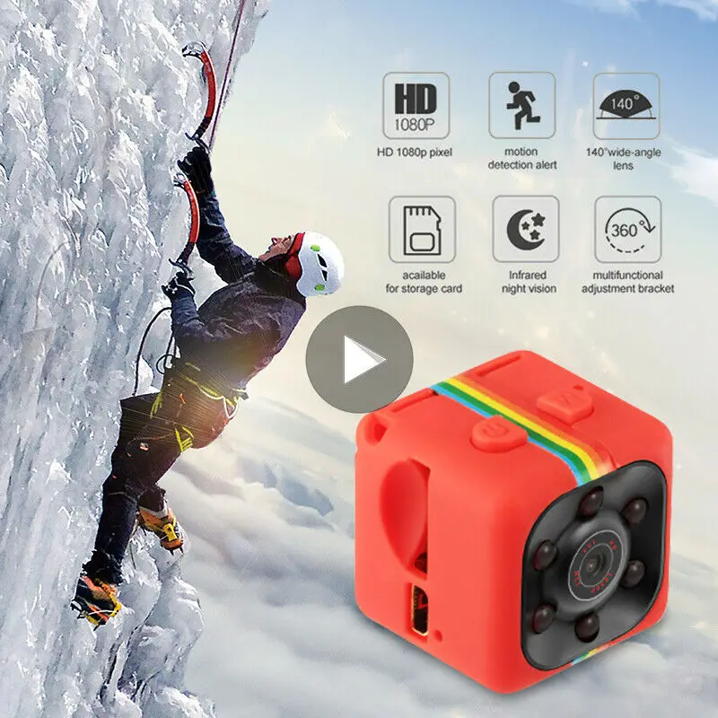 
Full HD 1080p Portable Video Recorder Mini Sport Camera with Clip 