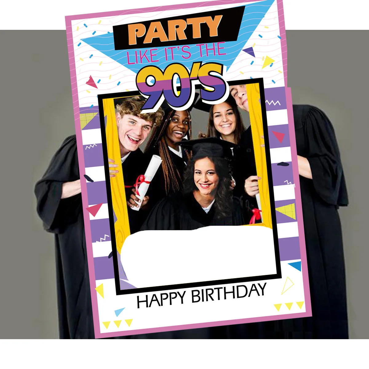 Musical Party Themed Photo Booth Prop Frame For Girls Social Party Favor Masquerade Photo Props TIK Birthday Social Party Decor