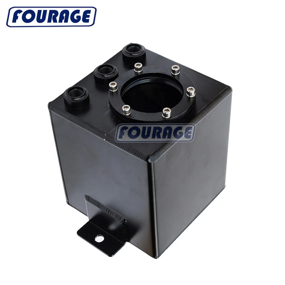 Fourage Racing Car Billet Aluminum Anodized 2L Top Fuel Pump External Swivel Surge Tank / Oil Catch Can