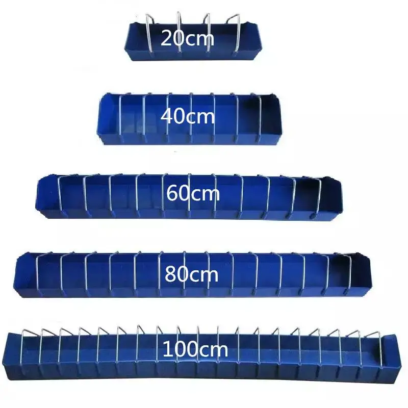 Manufacturer Pigeon Poultry Feed Trough Portable Plastic Pigeon Quail Bird Slot Feeder