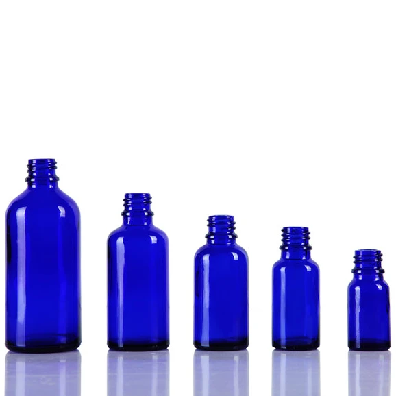 20ML COBALT BLUE GLASS DROP DISPENSING BOTTLE DIN 18MM  FOR ESSENTIAL OIL