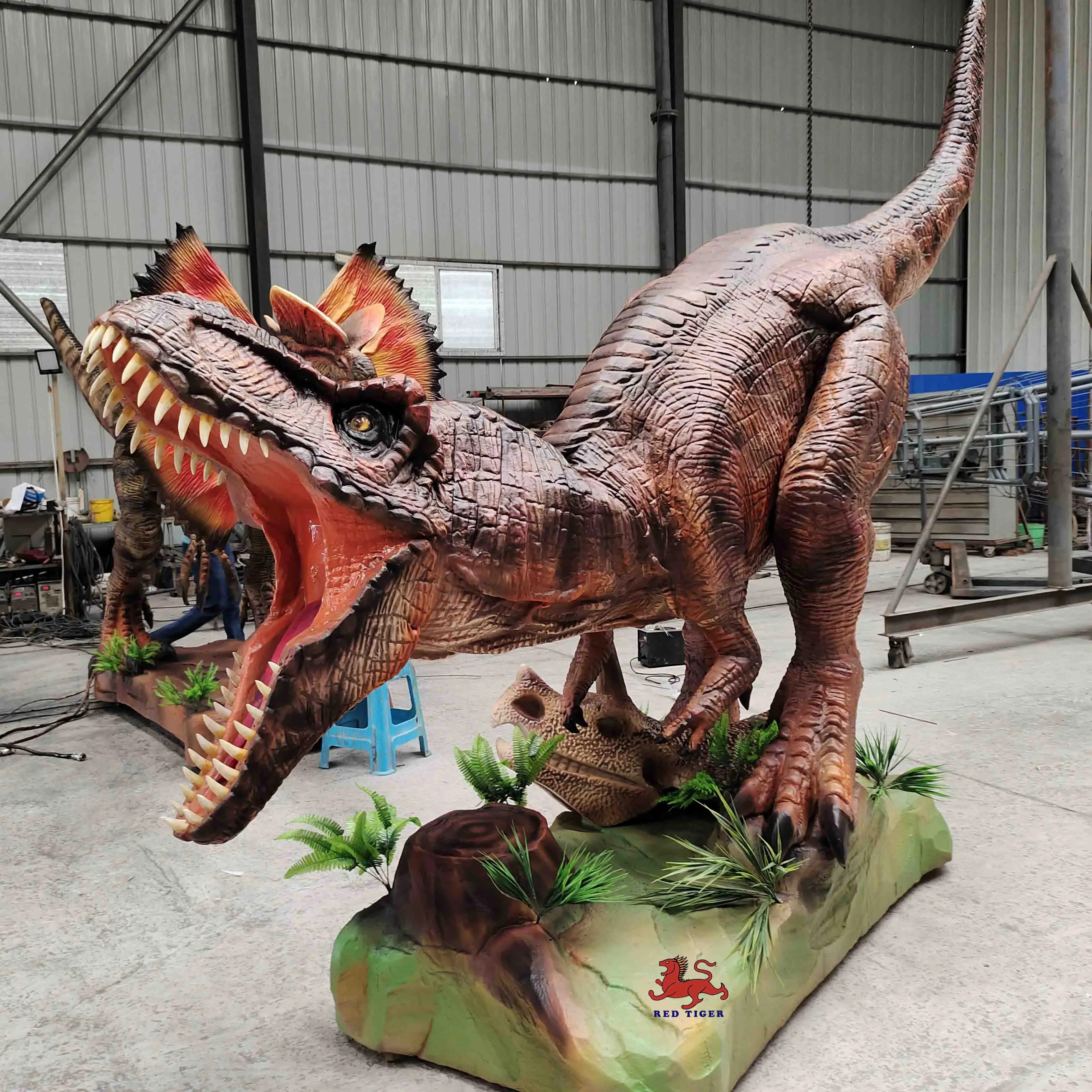 dino park realistic dinosaur electronic juguetes de dinosaurio animatronico dinosaur open mouth made in China